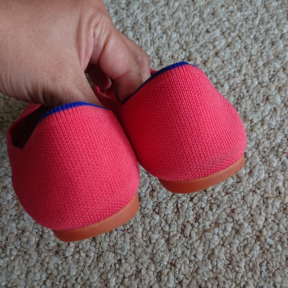 Rothy's the point coral pink flat size 7.5 - Picture 9 of 13